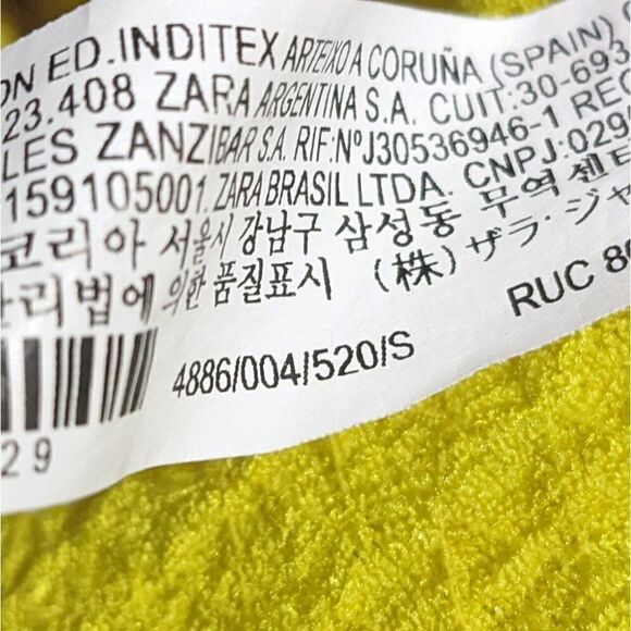 ZARA | Knotted Rustic Midi Dress in Yellow - Picture 8 of 8